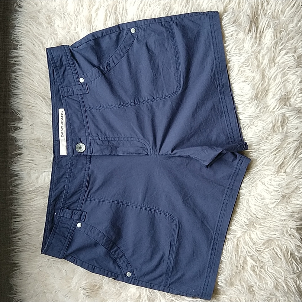 DKNY Navy Blue Chino Shorts Size 12